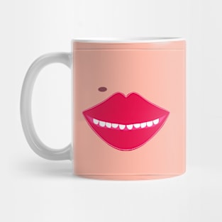 Beauty Spot Smile Mouth Mug